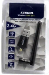 מתאם WIFI USB Dongle עם אנטנה חיצונית